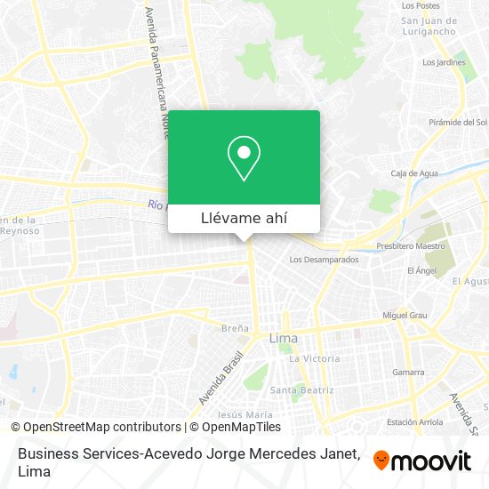 Mapa de Business Services-Acevedo Jorge Mercedes Janet