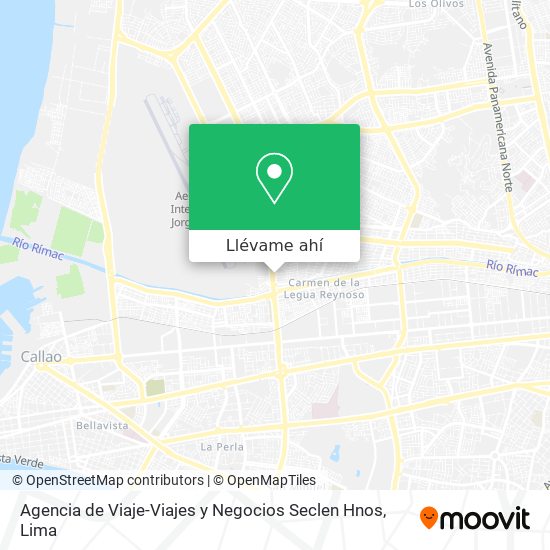 Mapa de Agencia de Viaje-Viajes y Negocios Seclen Hnos