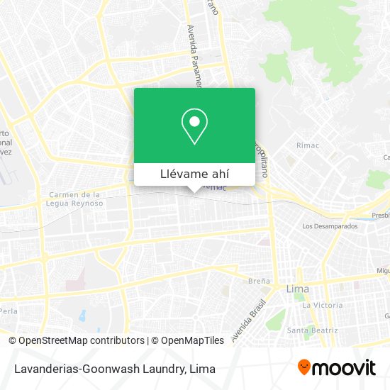 Mapa de Lavanderias-Goonwash Laundry