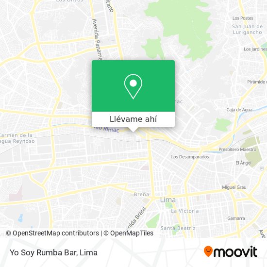 Mapa de Yo Soy Rumba Bar