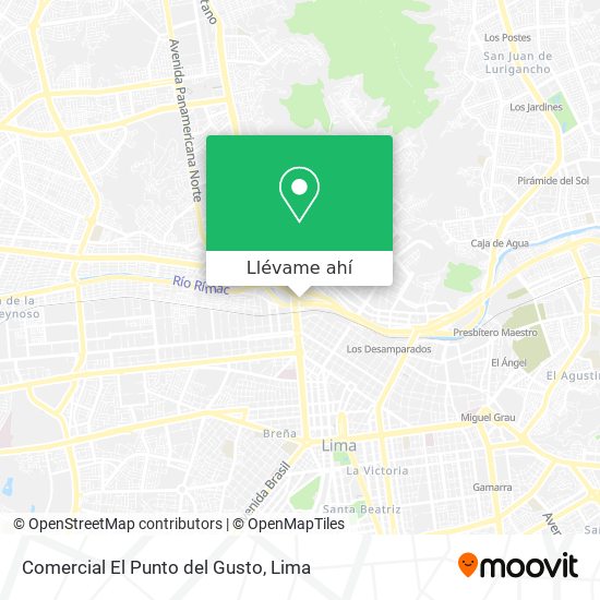 Mapa de Comercial El Punto del Gusto