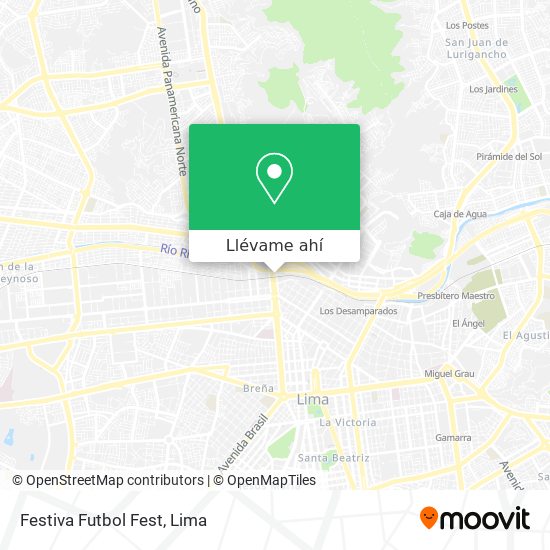 Mapa de Festiva Futbol Fest