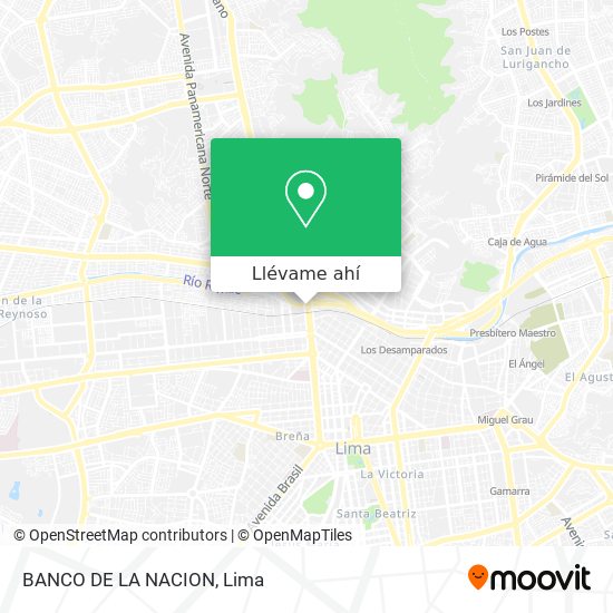 Mapa de BANCO DE LA NACION