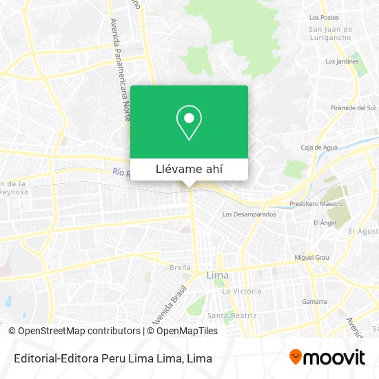 Mapa de Editorial-Editora Peru Lima Lima