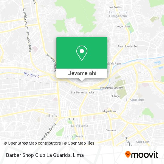 Mapa de Barber Shop Club La Guarida