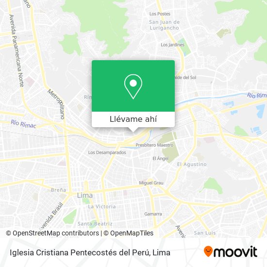 Mapa de Iglesia Cristiana Pentecostés del Perú