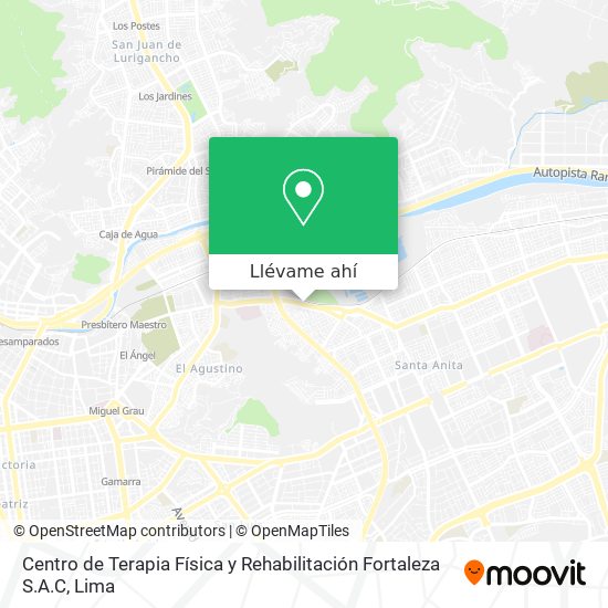 Mapa de Centro de Terapia Física y Rehabilitación Fortaleza S.A.C