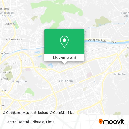 Mapa de Centro Dental Orihuela