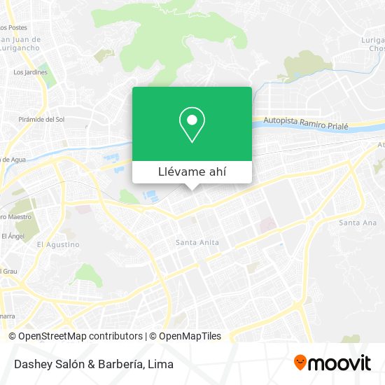 Mapa de Dashey Salón & Barbería