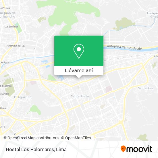 Mapa de Hostal Los Palomares