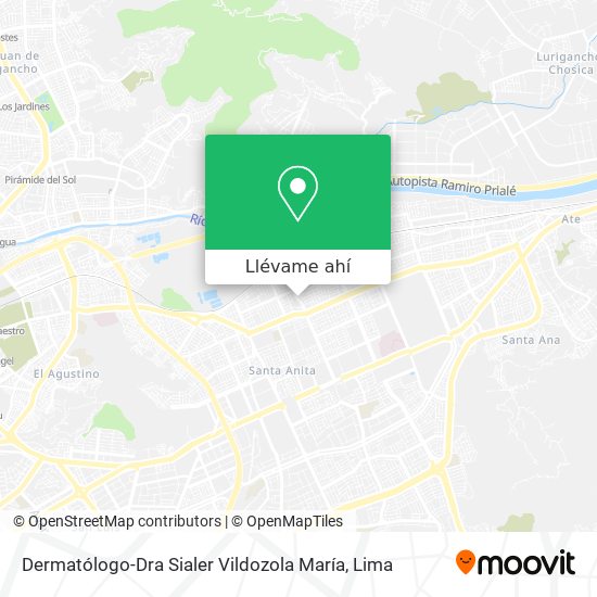 Mapa de Dermatólogo-Dra Sialer Vildozola María