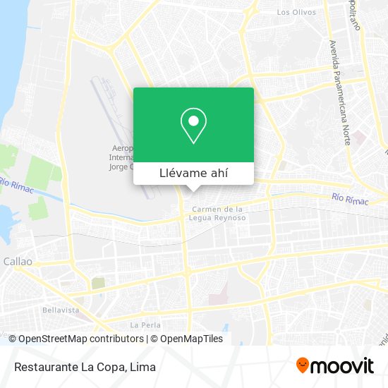 Mapa de Restaurante La Copa