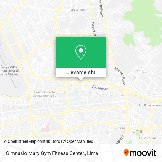 Mapa de Gimnasio Mary Gym Fitness Center.