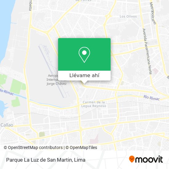 Mapa de Parque La Luz de San Martin