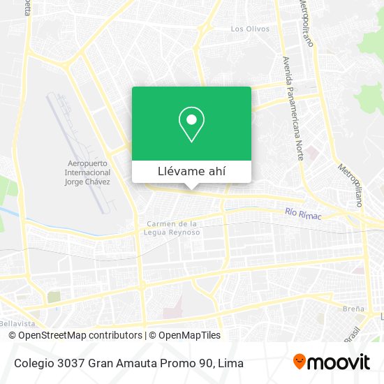 Mapa de Colegio 3037 Gran Amauta Promo 90