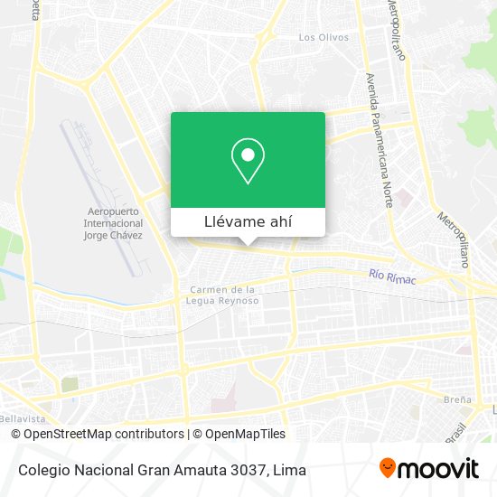 Mapa de Colegio Nacional Gran Amauta 3037
