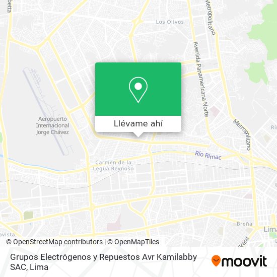 Mapa de Grupos Electrógenos y Repuestos Avr Kamilabby SAC