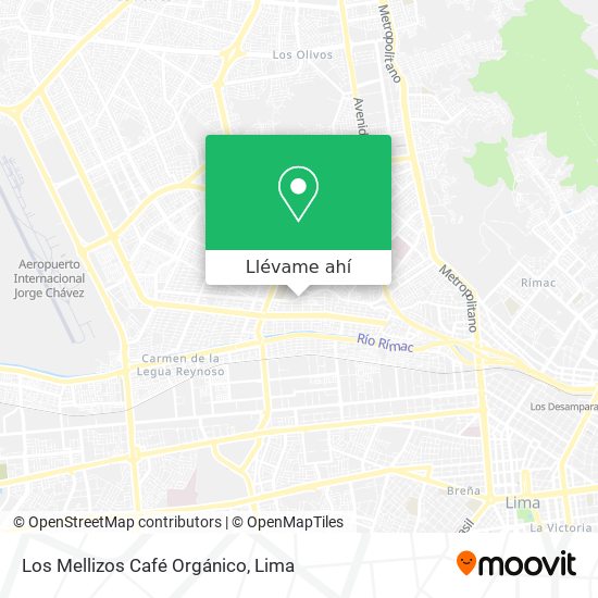 Mapa de Los Mellizos Café Orgánico