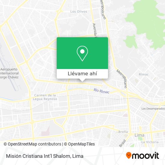 Mapa de Misión Cristiana Int'l Shalom