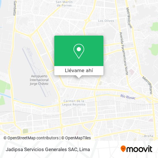 Mapa de Jadipsa Servicios Generales SAC