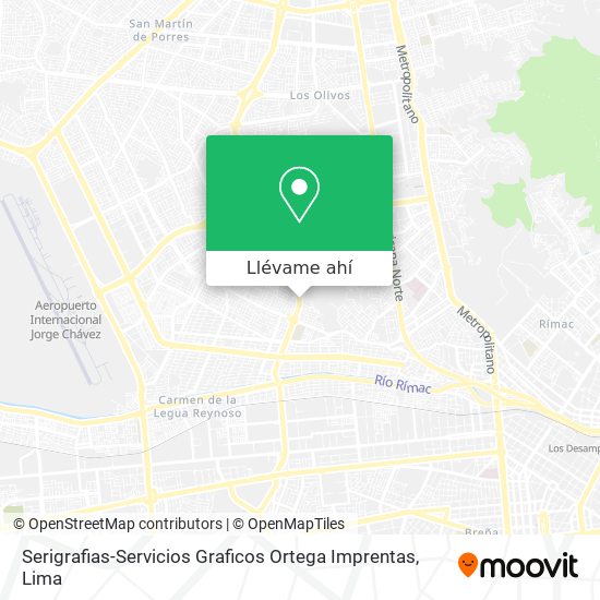 Mapa de Serigrafias-Servicios Graficos Ortega Imprentas