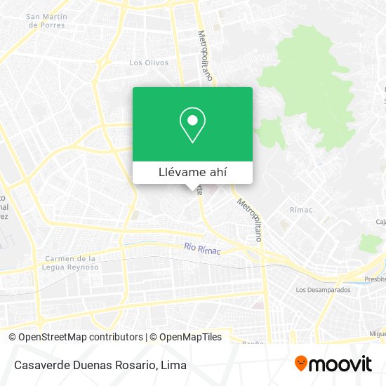 Mapa de Casaverde Duenas Rosario