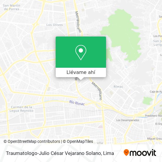 Mapa de Traumatologo-Julio César Vejarano Solano