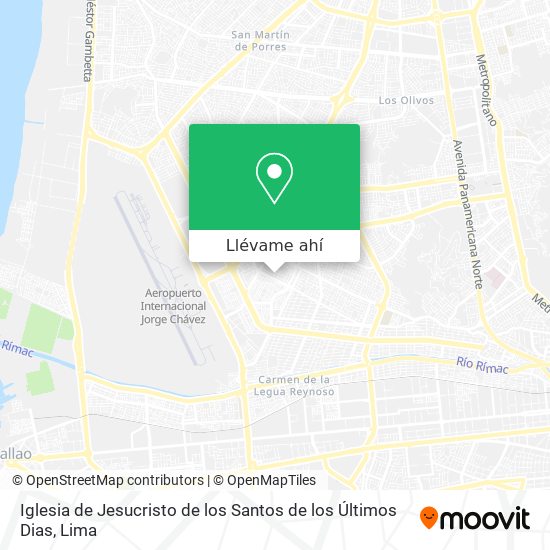 Mapa de Iglesia de Jesucristo de los Santos de los Últimos Dias