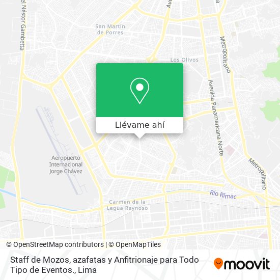 Mapa de Staff de Mozos, azafatas y Anfitrionaje para Todo Tipo de Eventos.