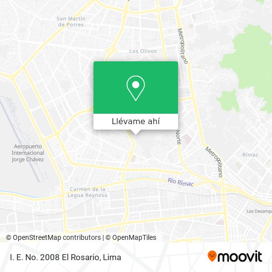 Mapa de I. E. No. 2008 El Rosario