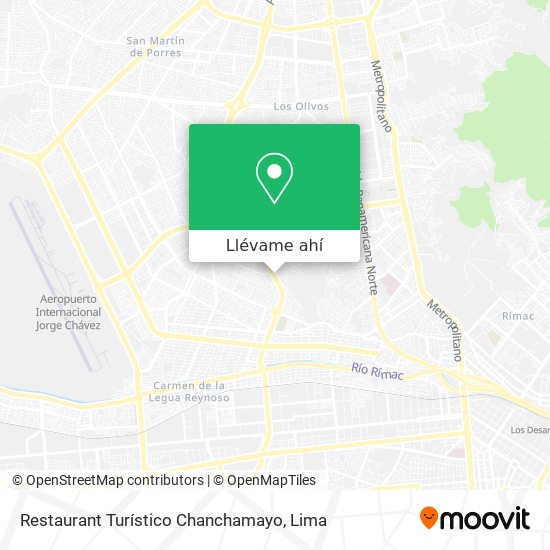 Mapa de Restaurant Turístico Chanchamayo