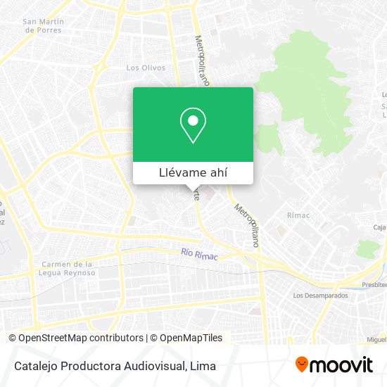 Mapa de Catalejo Productora Audiovisual