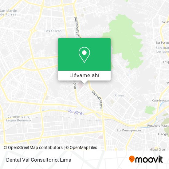 Mapa de Dental Val Consultorio