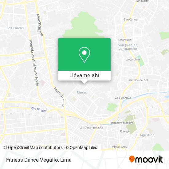 Mapa de Fitness Dance Vegaflo