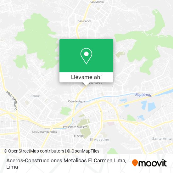 Mapa de Aceros-Construcciones Metalicas El Carmen Lima