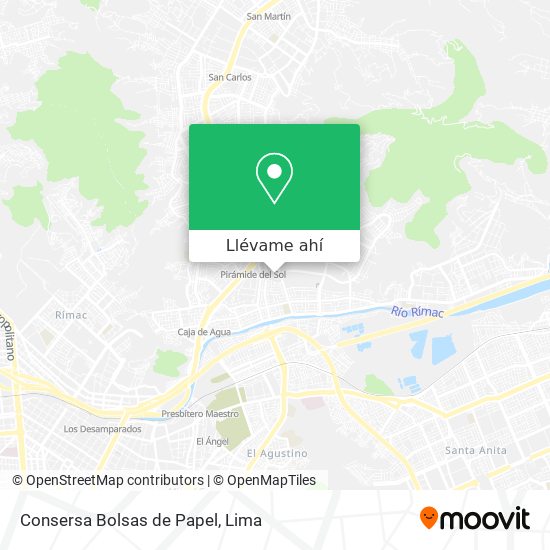 Mapa de Consersa Bolsas de Papel