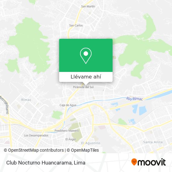 Mapa de Club Nocturno Huancarama