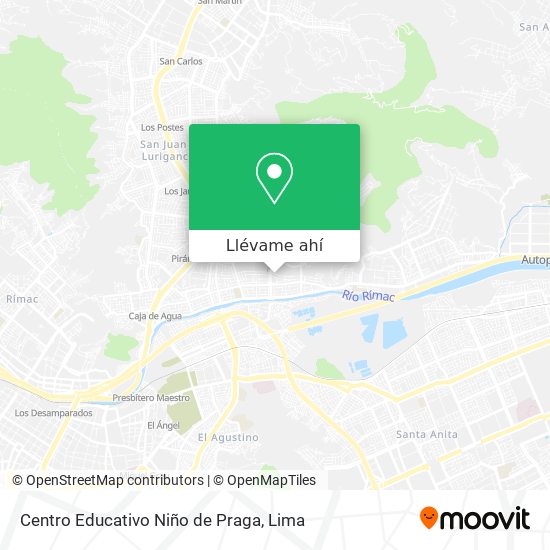 Mapa de Centro Educativo Niño de Praga