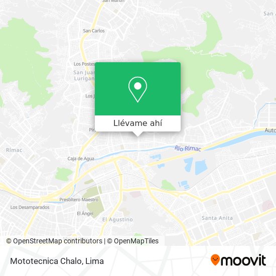 Mapa de Mototecnica Chalo