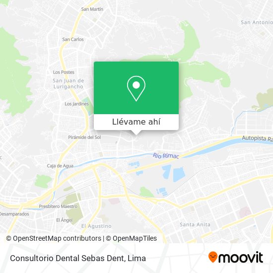 Mapa de Consultorio Dental Sebas Dent