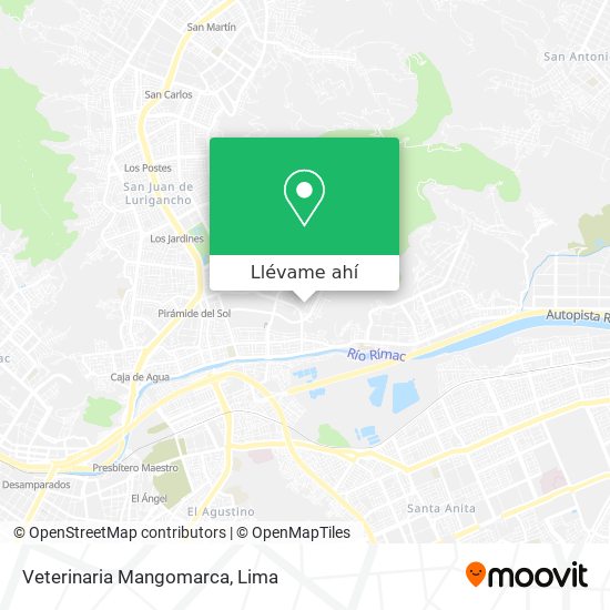 Mapa de Veterinaria Mangomarca