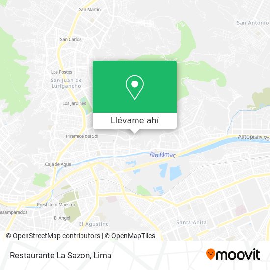 Mapa de Restaurante La Sazon