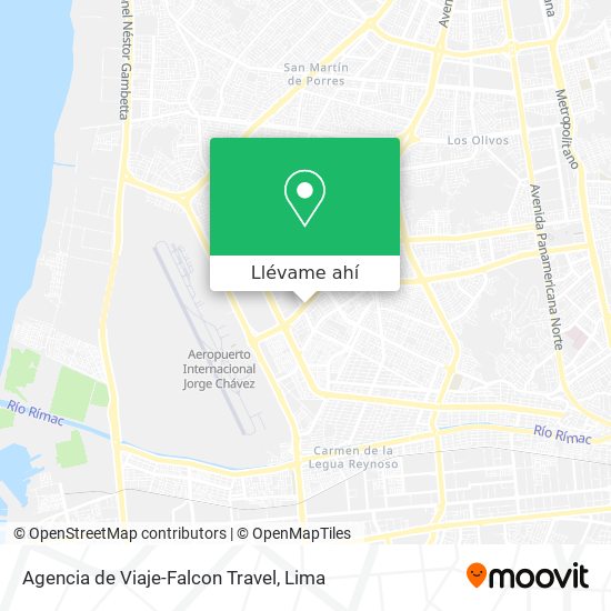 Mapa de Agencia de Viaje-Falcon Travel