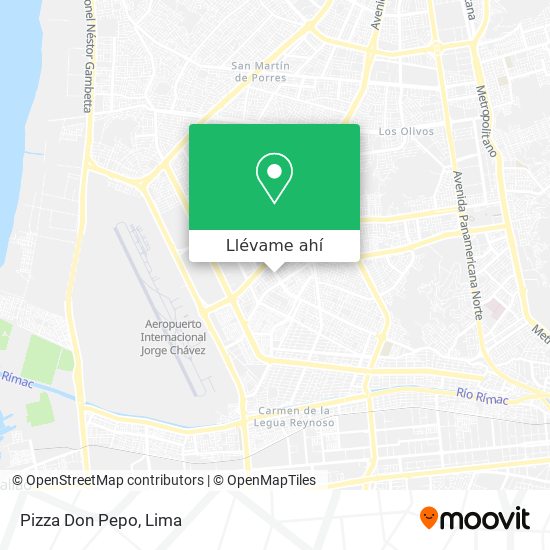Mapa de Pizza Don Pepo