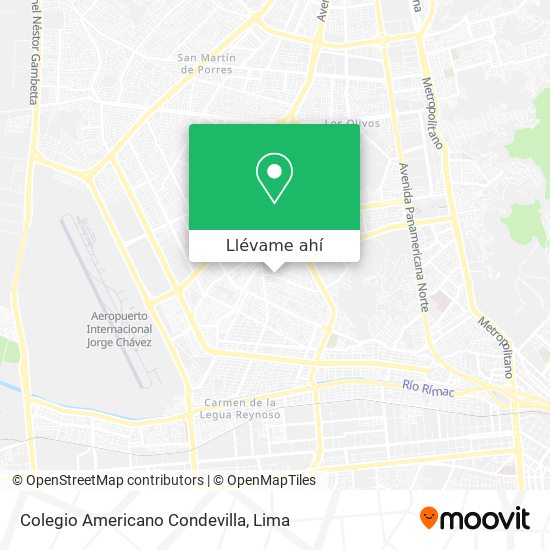 Mapa de Colegio Americano Condevilla