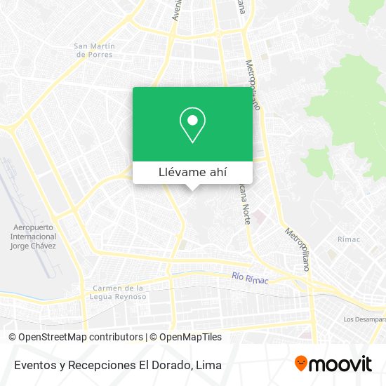 Mapa de Eventos y Recepciones El Dorado