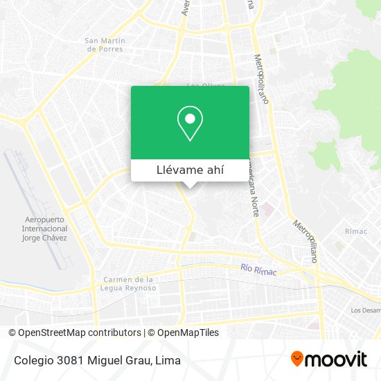 Mapa de Colegio 3081 Miguel Grau
