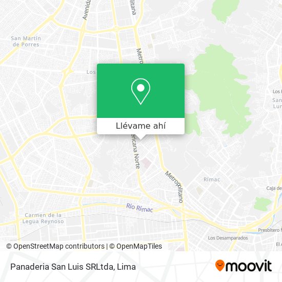Mapa de Panaderia San Luis SRLtda