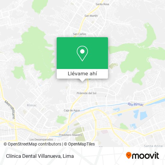 Mapa de Clínica Dental Villanueva