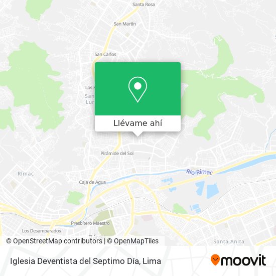 Mapa de Iglesia Deventista del Septimo Día